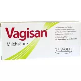 VAGISAN Supposte vaginali di acido lattico, 14 pz