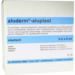 ALUDERM aluplast Wundverb.Pfl.8 cmx5 m elastico, 1 pezzo