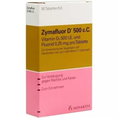 ZYMAFLUOR D 500 C C compresse, 90 pz