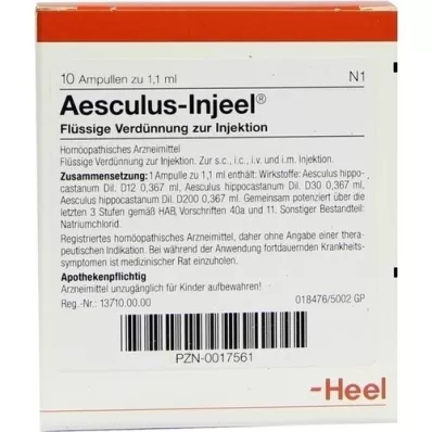 AESCULUS INJEEL Fiale, 10 pz