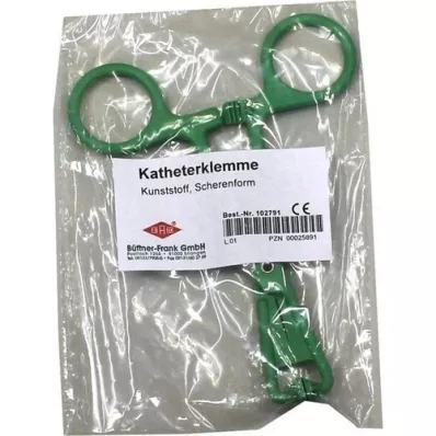 KATHETERKLEMME plastica a forma di forbice, 1 pezzo