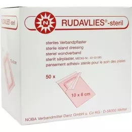 RUDAVLIES-cerotto sterile 6x10 cm, 50 pz