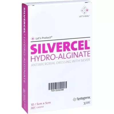 SILVERCEL Benda idroalginata 5x5 cm, 10 pz SILVERCEL Benda idroalginata 5x5 cm, 10 pz
