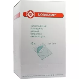 NOBATAMP-benda tamponante sterile 1 cmx5 m, 15 pz