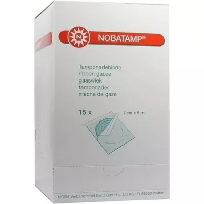 NOBATAMP-benda tamponante sterile 1 cmx5 m, 15 pz