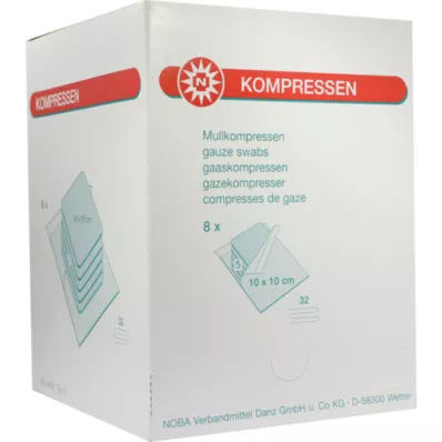 MULLKOMPRESSEN 10x10 cm sterile 32 pieghe, 8X5 pz