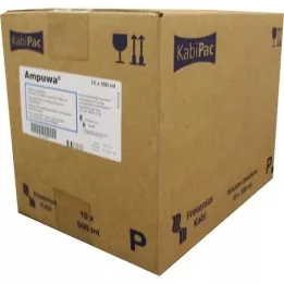 AMPUWA Flacone di plastica per soluzione iniettabile/infusione, 10X500 ml