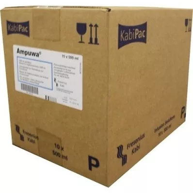 AMPUWA Flacone di plastica per soluzione iniettabile/infusione, 10X500 ml AMPUWA Flacone di plastica per soluzione iniettabile/infusione, 10X500 ml