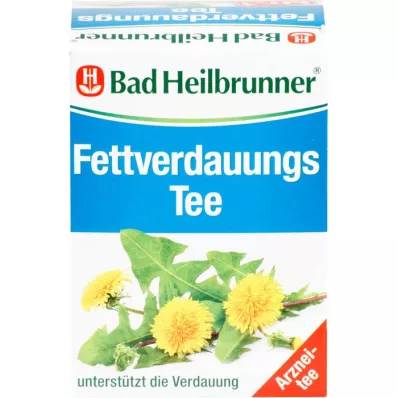 BAD HEILBRUNNER Bustina filtro per tè digestione dei grassi, 8X1,8 g