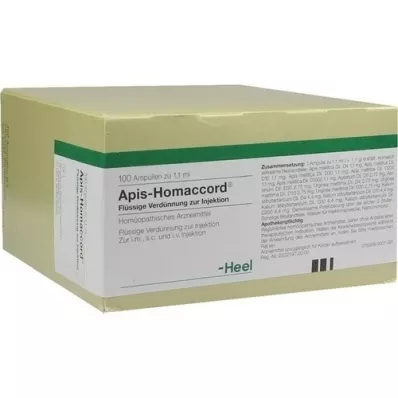 APIS HOMACCORD Fiale, 100 pz APIS HOMACCORD Fiale, 100 pz