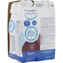 FRESUBIN ENERGY Fibra DRINK Borraccia in ciliegio, 4X200 ml