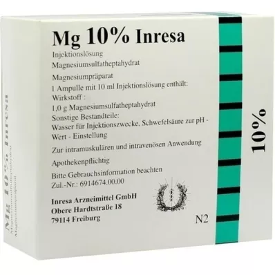 MG Soluzione iniettabile di Inresa al 10%, 10X10 ml