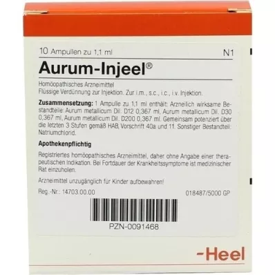 AURUM INJEEL Fiale, 10 pz