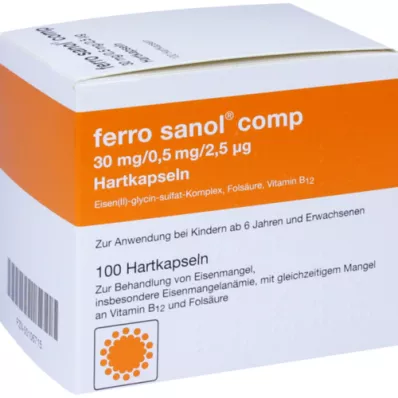 FERRO SANOL comp.Hartkaps.m.msr.überz.Pellets, 100 pz