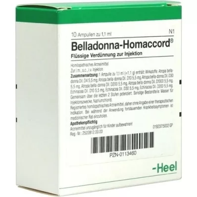 BELLADONNA HOMACCORD Fiale, 10 pz