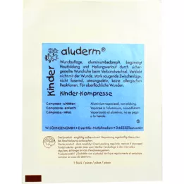ALUDERM Compresse per bambini 6x6 cm, 1 pezzo