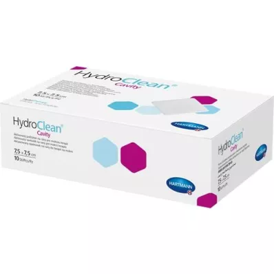 HYDROCLEAN compresse per cavità 7,5x7,5 cm sterili, 10 pz HYDROCLEAN compresse per cavità 7,5x7,5 cm sterili, 10 pz
