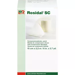 ROSIDAL SC Benda compressiva morbida 15 cmx2,5 m, 1 pezzo