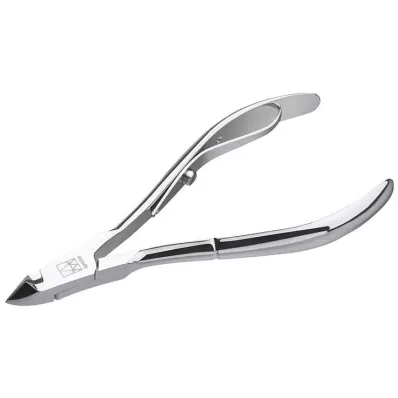 Pinza per pelle Apoline posizionata 10 cm cromata, 1 pezzo