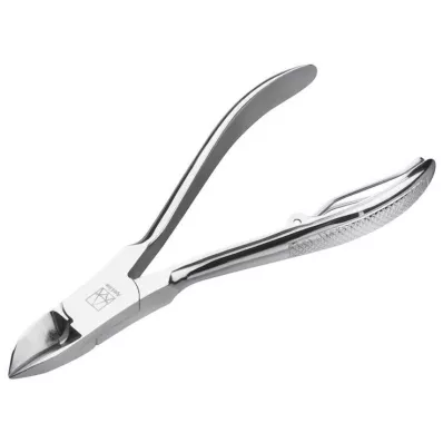 Pinza per unghie Apoline con molla in filo 10 cm cromata, 1 pezzo
