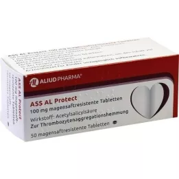 ASS AL Protect compresse di succo gastrico da 100 mg, 50 pz