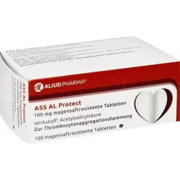 ASS AL Protect compresse di succo gastrico da 100 mg, 100 pz
