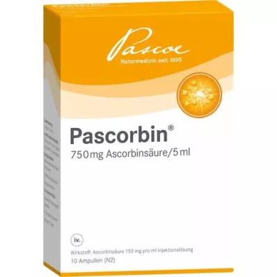PASCORBIN Soluzione iniettabile fiale, 10X5 ml