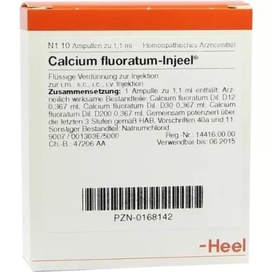 CALCIUM FLUORATUM INJEEL Fiale, 10 pz