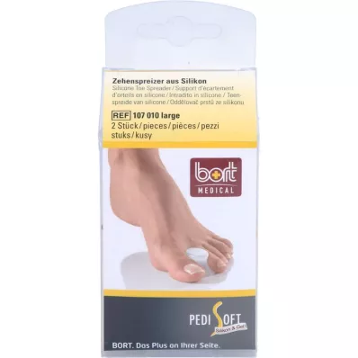 BORT Separatore per dita PediSoft in silicone grande, 1 pz