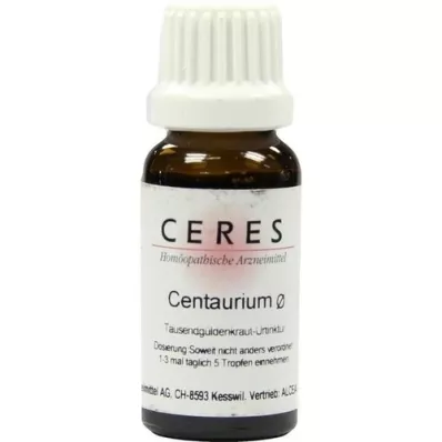 CERES Tintura madre di Centaurium, 20 ml CERES Tintura madre di Centaurium, 20 ml