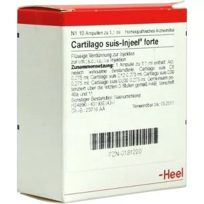 CARTILAGO fiale suis Injeel forte, 10 pz CARTILAGO fiale suis Injeel forte, 10 pz