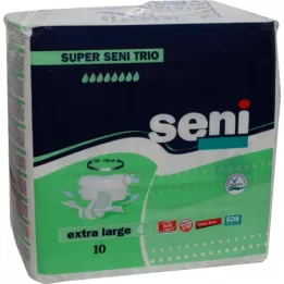 SUPER SENI Trio pantaloni per incontinenza taglia 4 XL, 10 pezzi