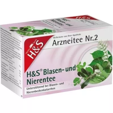 H&S Bustine filtro per tisane vescica e reni, 20X2,0 g H&S Bustine filtro per tisane vescica e reni, 20X2,0 g