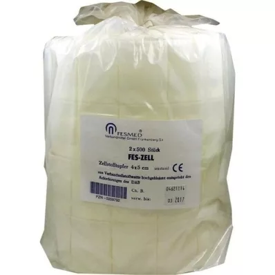 ZELLSTOFFTUPFER FES ZELL 4x5 cm altamente sbiancato, 2X500 pz ZELLSTOFFTUPFER FES ZELL 4x5 cm altamente sbiancato, 2X500 pz