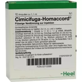 CIMICIFUGA HOMACCORD Fiale, 10 pz