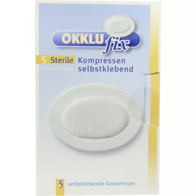 OKKLUFIX Compresse oculari sterili autoadesive, 5 pz OKKLUFIX Compresse oculari sterili autoadesive, 5 pz