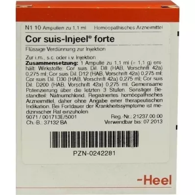 COR SUIS Fiale Injeel forte, 10 pz COR SUIS Fiale Injeel forte, 10 pz