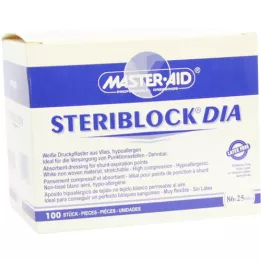 STERIBLOCK DIA Cerotto compressivo bianco 25x86 mm, 100 pezzi
