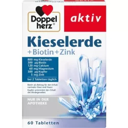 DOPPELHERZ Compresse silice+biotina+zinco, 60 pz