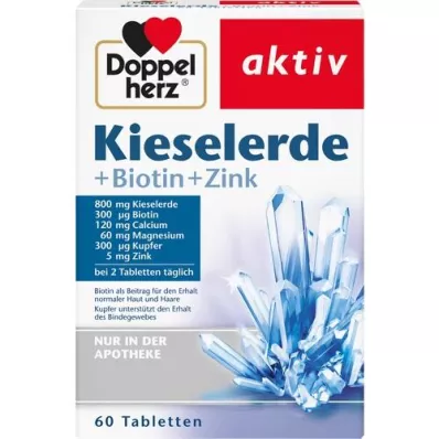 DOPPELHERZ Compresse silice+biotina+zinco, 60 pz DOPPELHERZ Compresse silice+biotina+zinco, 60 pz