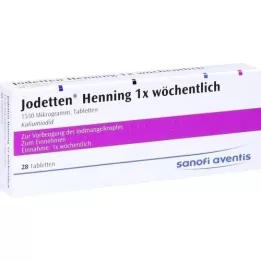 JODETTEN Henning 1x compresse settimanali, 28 pz