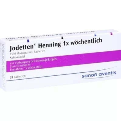 JODETTEN Henning 1x compresse settimanali, 28 pz