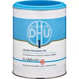 BIOCHEMIE DHU 1 Calcio fluorato D 12 compresse, 1000 pezzi