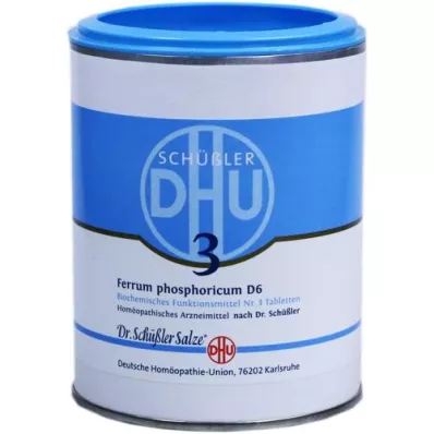 BIOCHEMIE DHU 3 Ferrum fosforicum D 6 compresse, 1000 pz