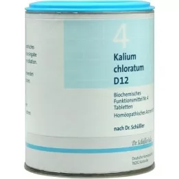 BIOCHEMIE DHU 4 Potassio clorato D 12 compresse, 1000 pezzi