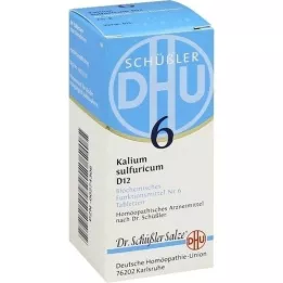 BIOCHEMIE DHU 6 potassio solforico D 12 compresse, 80 pz
