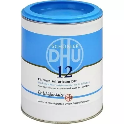 BIOCHEMIE DHU 12 Calcium sulfuricum D 12 compresse, 1000 pezzi BIOCHEMIE DHU 12 Calcium sulfuricum D 12 compresse, 1000 pezzi