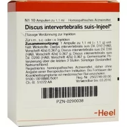 DISCUS INTERVERTEBRALIS fiale suis Injeel, 10 pz