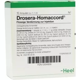 DROSERA HOMACCORD Fiale, 10 pz
