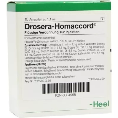 DROSERA HOMACCORD Fiale, 10 pz